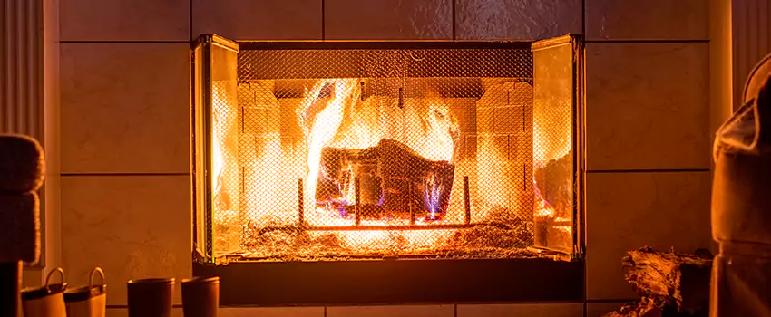 Mendota Hearth Landscape Fireplace Installation in Sun City, Arizona